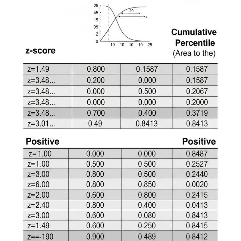 Standard Normal Table: Z-Score for Positive and Negative Values Standard Normal Table: Z-Score for Positive and Negative Values