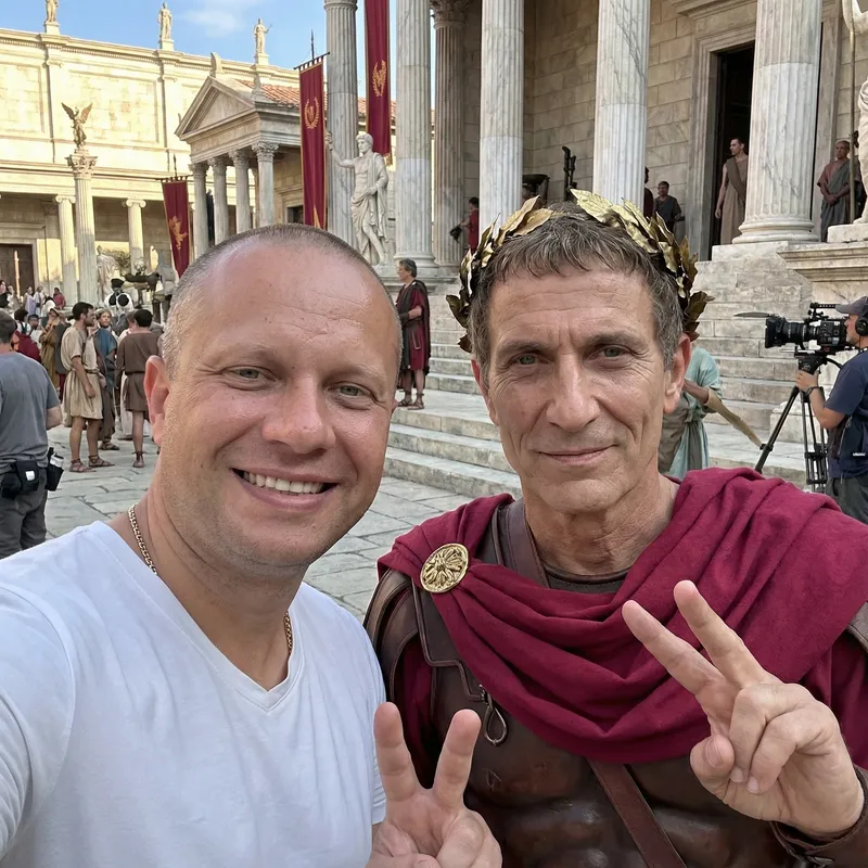 Epic Selfie with Julius Caesar in the Roman Forum