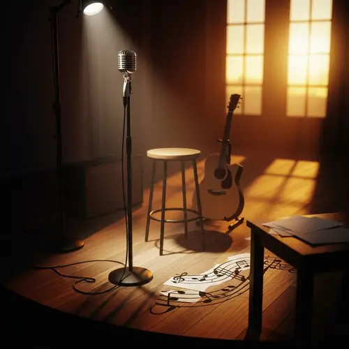 Vintage Music Theme: Love and Heartbreak Imagery