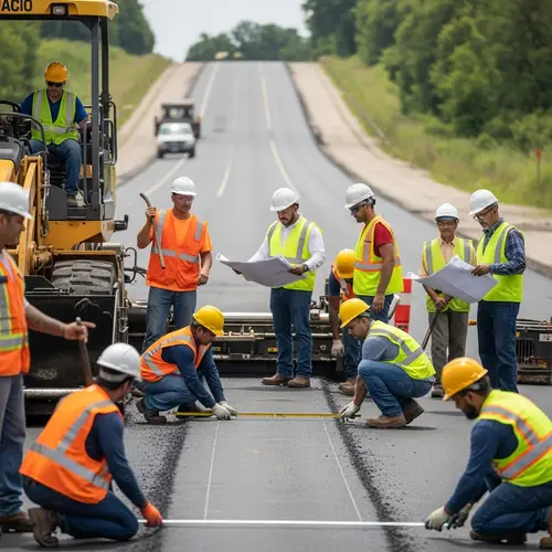 Road Rehabilitation at Diverse Construction Site