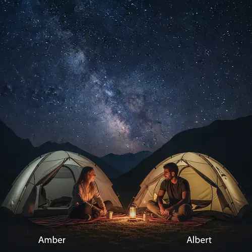 Stargazing Adventure: Amber and Albert's Camping Night