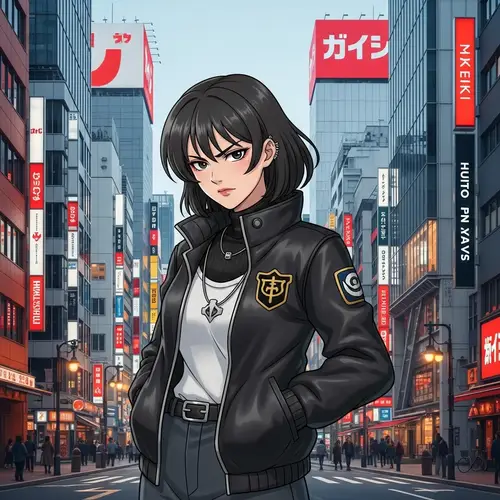 Tokio Revengers Girl - Anime Style Urban Aesthetics
