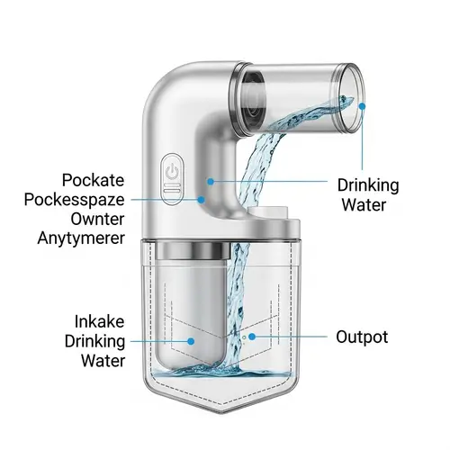 Portable Pocket Water Purifier for Anytime Use