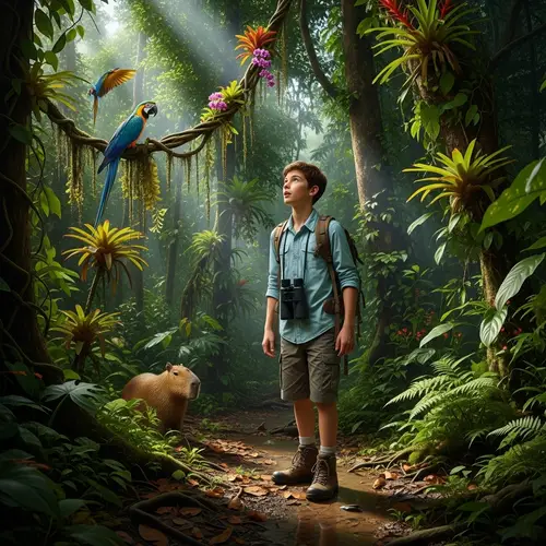 Amazon Jungle Expedition: 13-Year-Old Boy's Adventure