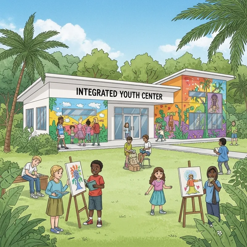 Mariveles Integrated Youth Center in a Tropical Setting