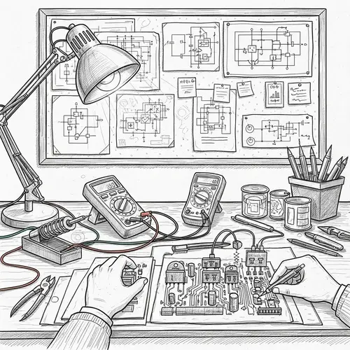 Electrical Engineering Sketch Art | Conceptual Designs