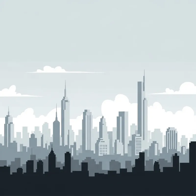 Minimalistic Cityscape - Clean Geometric Views