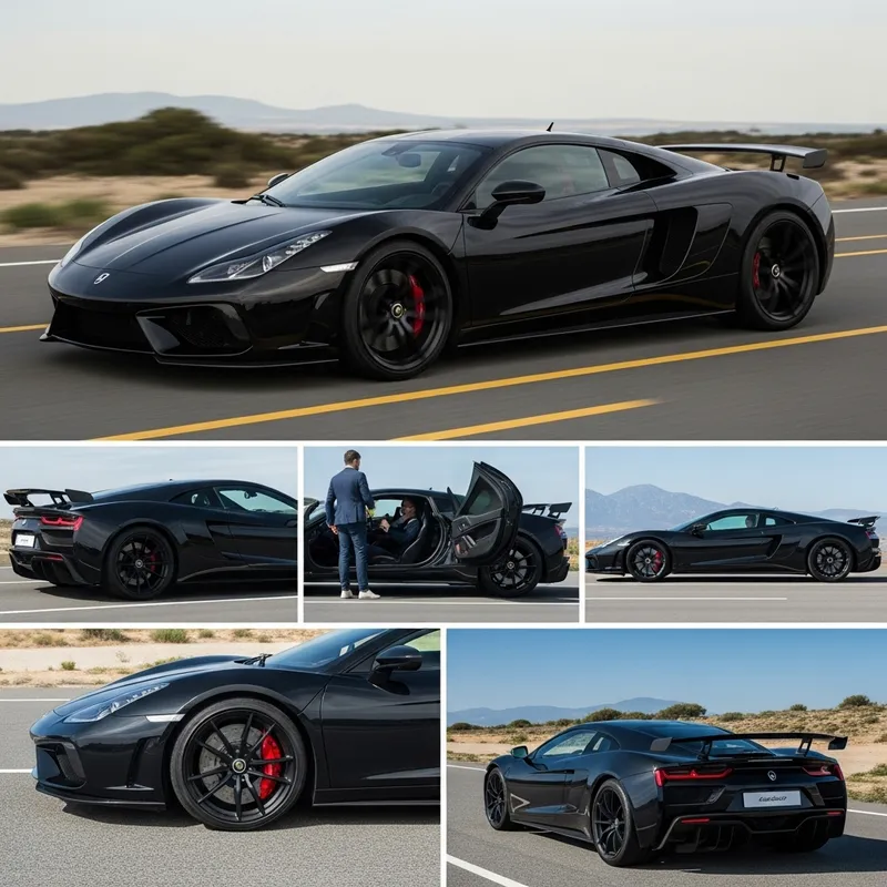 Porsha BlackSleek GT: Exquisite Automotive Engineering & Luxury