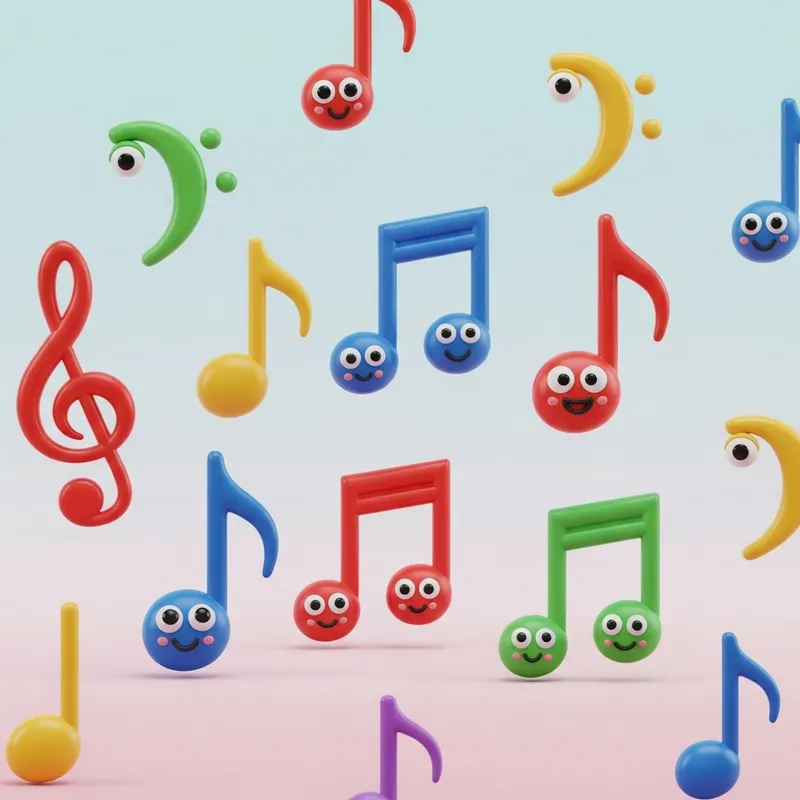 Childlike Musical Notes for Kids