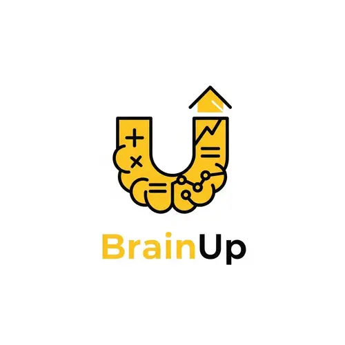 BrainUp | Mathematics Education Logo Design
