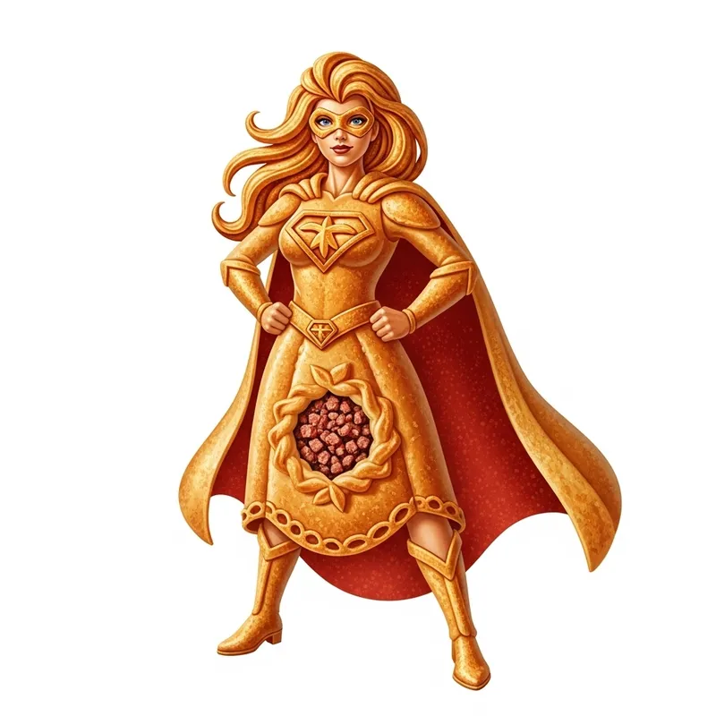 Echpochmak Superhero: Edible Pastry Sculpture