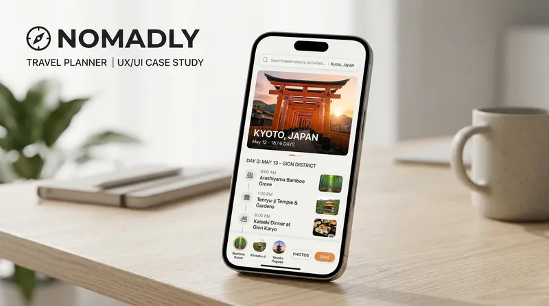 Minimalist Travel Planner App UI Design