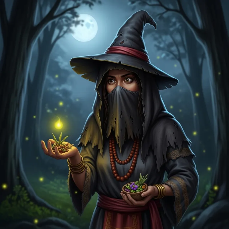 Filipino Witch Holding Herbals Filipino Witch Holding Herbals