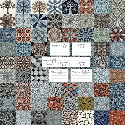 Mathematical Patterns Collage for Problem-Solving Inspiration
