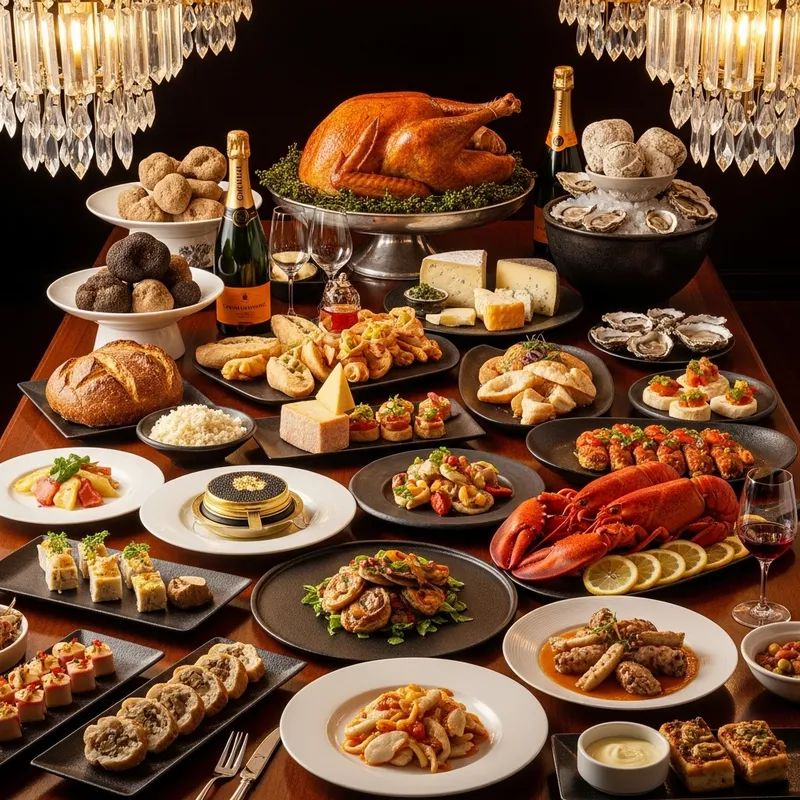 Indulge in Decadence: Exquisite Gourmet Banquet Spread