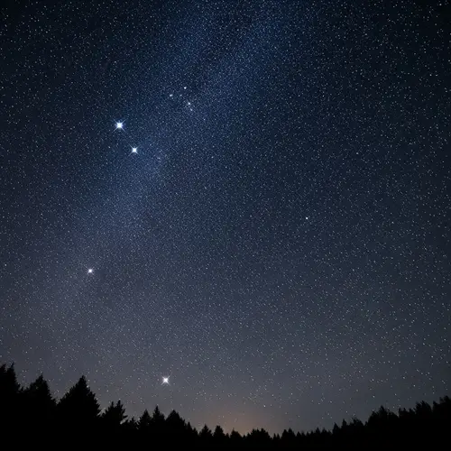 Mystical Night Sky Art: Whimsical Starry Scene