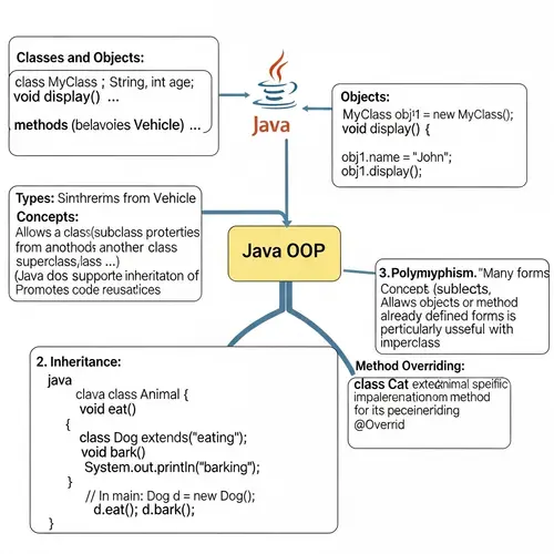 Comprehensive Java Object-Oriented Programming Mind Map