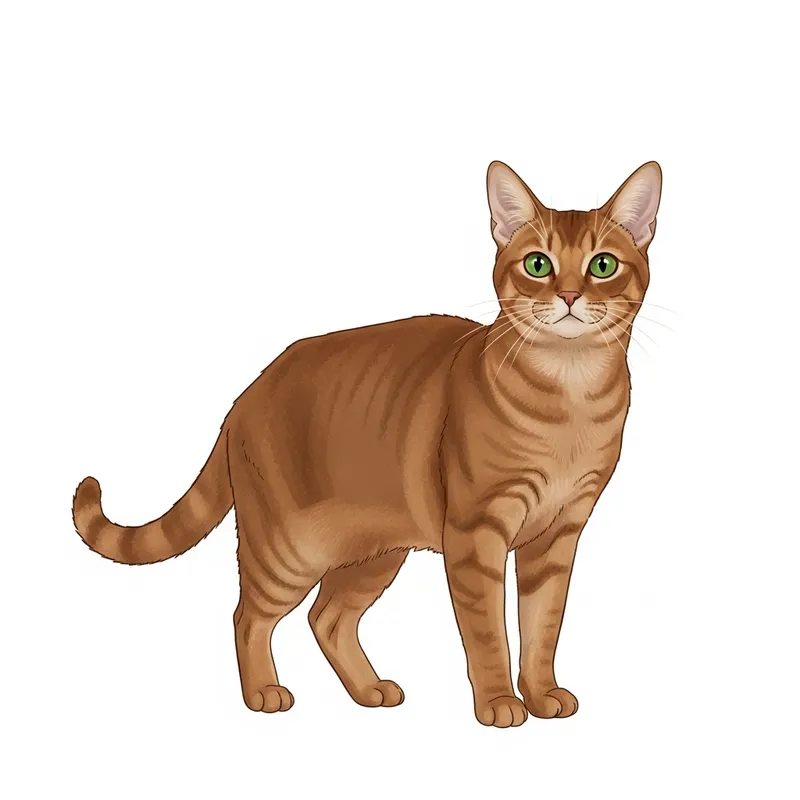 Graceful Cat Illustration