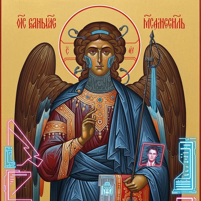 Archangel Michael by Andrei Rublev | Russian Icon Art