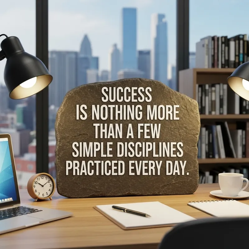 Success Is Achieved Through Daily Disciplines