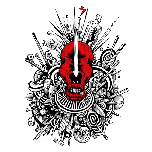 Ethical Use of Information: Surrealist Black & White Illustration