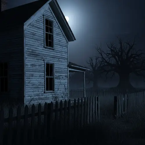 Terrifying Haunted House in the Night