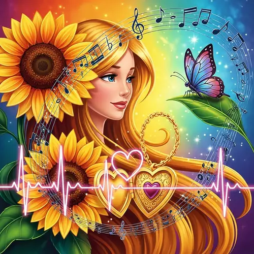 Whimsical Rapunzel-Inspired Tattoo Design