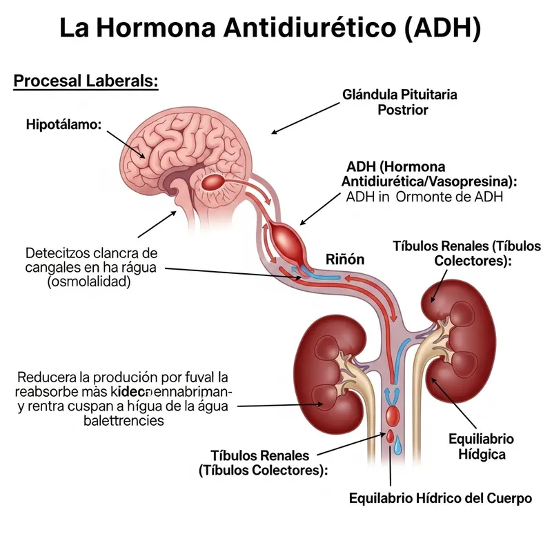 Antidiuretic Hormone (ADH) in Body: Processes & Functions in Spanish