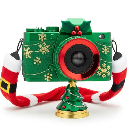 Christmas-Themed Decorative Camera | Festive Holiday Photography Gear