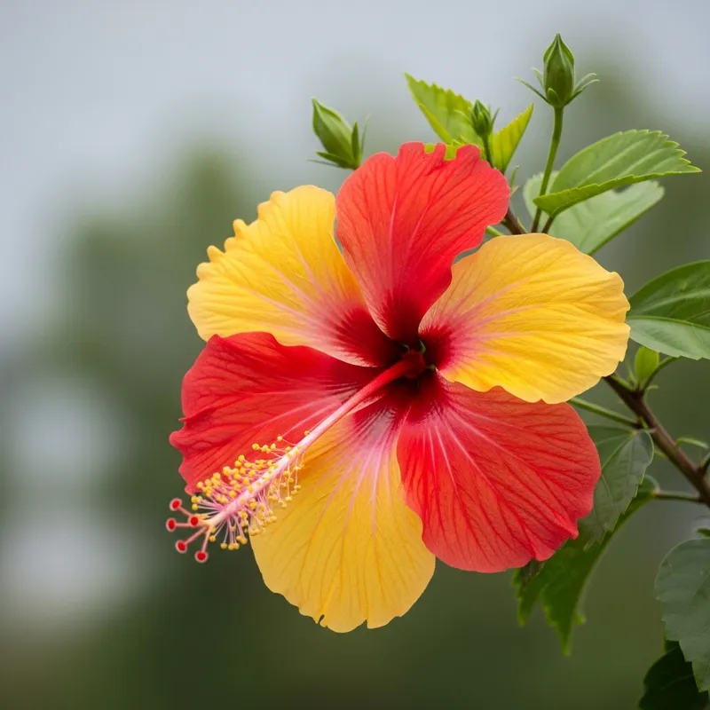 Vibrant Hibiscus Flower - Gambar Bunga Sepatu Vibrant Hibiscus Flower - Gambar Bunga Sepatu