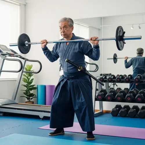 Japanese Samuri Strength Training at Personal Gym