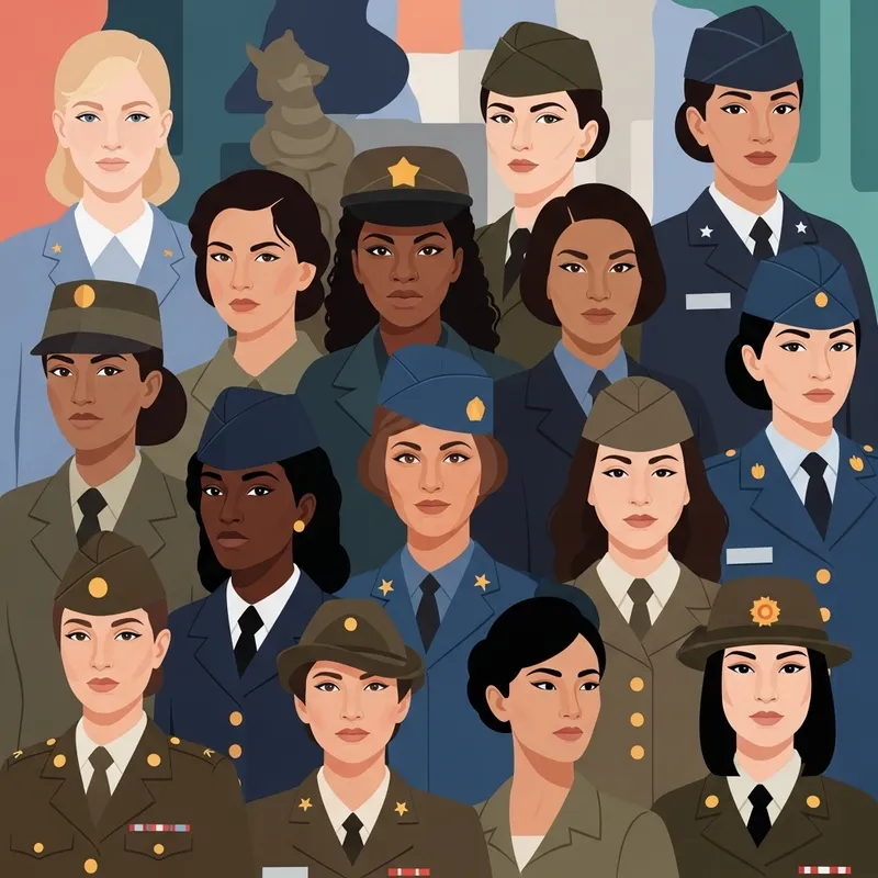 Celebrating Female Veterans: An Abstract Tribute