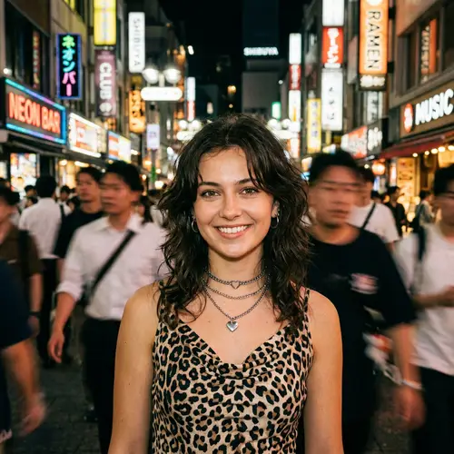 Y2K Leopard Print Headshot in Cinematic Style