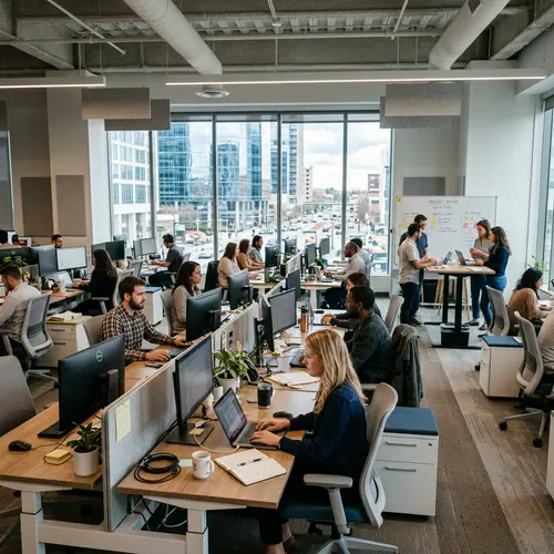 Mid-Century Modern Office Interior Design