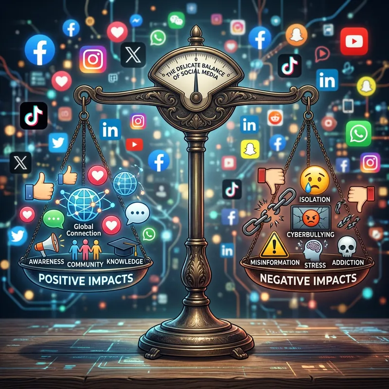 Impact of Social Media: Positive vs Negative Aspects