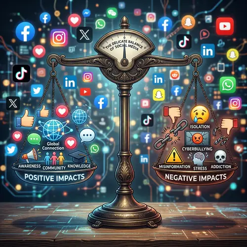 Impact of Social Media: Positive vs Negative Effects