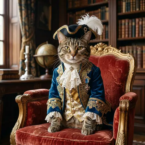Aristocratic Cat Costume for Pets