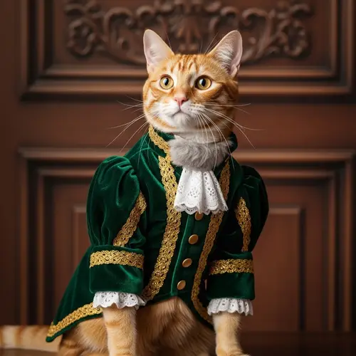 Aristocratic Cat Costume for Pets