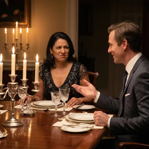 Dinner Disappointment: A Couple's Awkward Moment