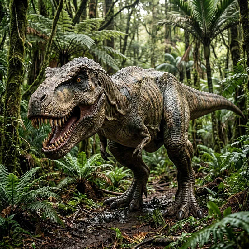 Realistic Dinosaur Forest Teeth Ultra Details