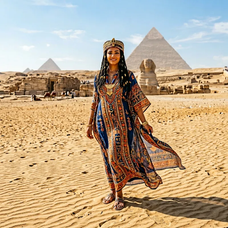 Egyptian Woman in Desert Sands | Grace & Majesty in Egypt