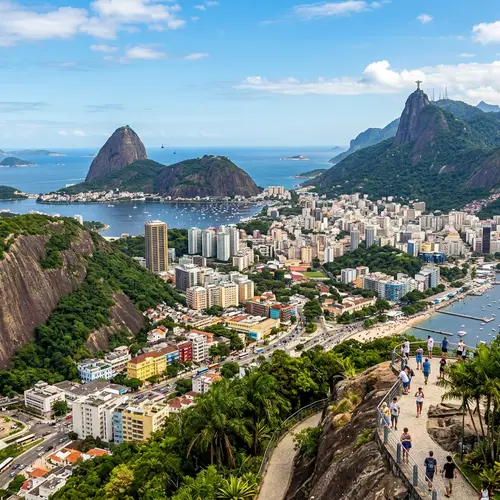 Panoramic Daytime View of Rio de Janeiro | Landmarks & Cityscape