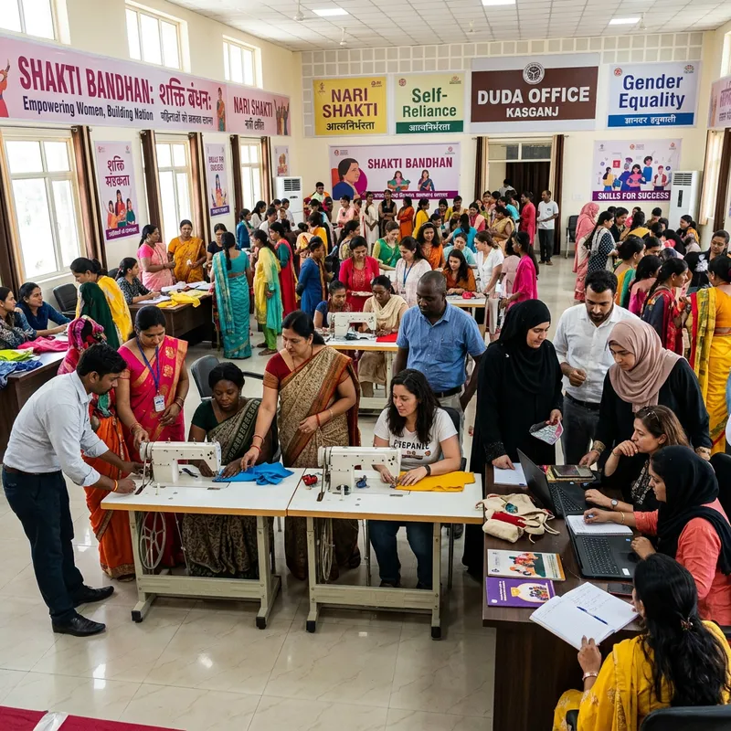 Empowering Women at Shakti Bandhan Program in Duda Office Kasganj