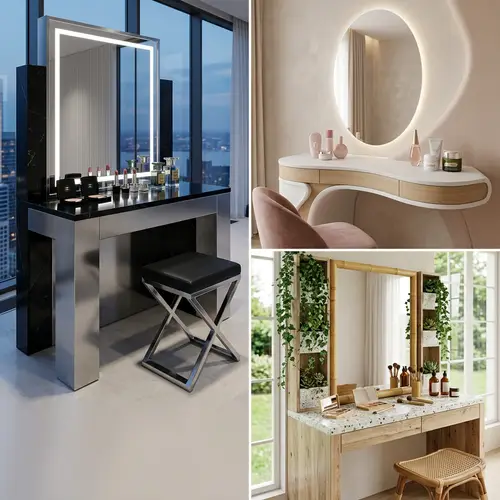 Artistic Makeup Vanities Inspired by Modern Architecture | Luxe Beauty Products