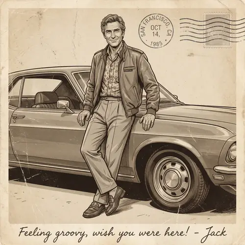 Vintage Art of Thomas Mark Harmon: Charming 1980s Style Illustration