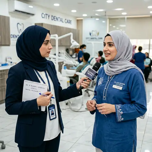 Professional Hijab-Wearing Women Interview - Press Event