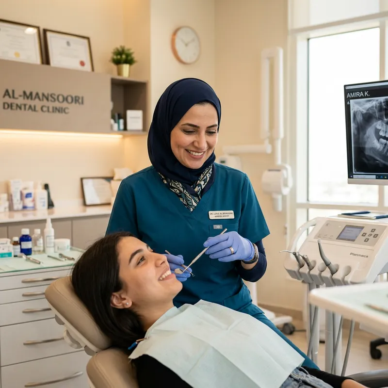 Confident Hijabi Dentist in Modern Dental Clinic | Capturing Professionalism & Cultural Identity