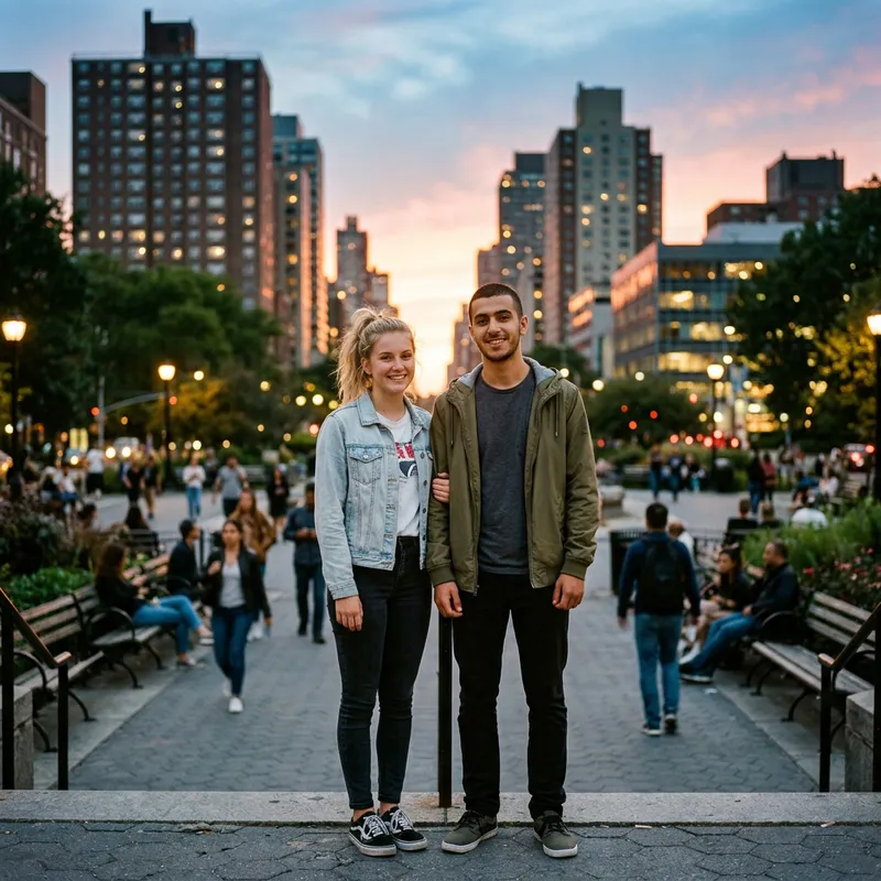 Diverse Teenagers in Urban Setting: Exploring Friendship