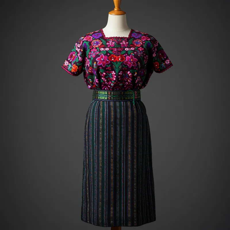 Traditional Guatemalan Costume Mannequin