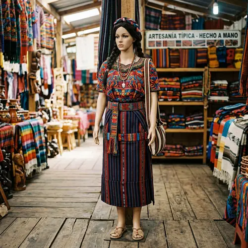 Traditional Guatemalan Costume Mannequin